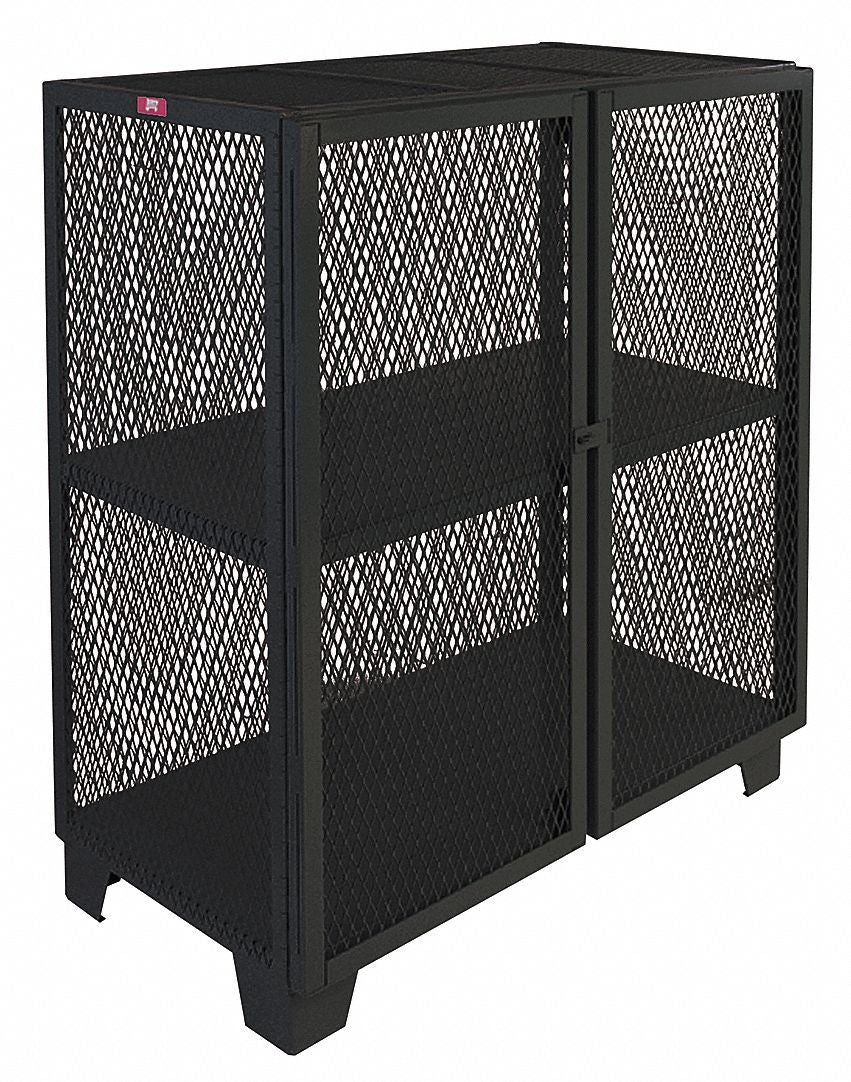 Shelving Cabinet 54 H 48 W Black