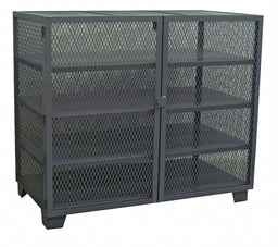 Shelving Cabinet 54 H 60 W Black
