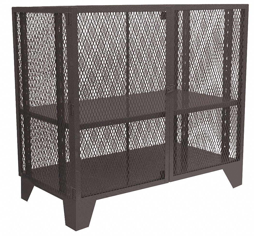 Shelving Cabinet 54 H 48 W Black