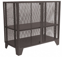 Shelving Cabinet 54 H 48 W Black