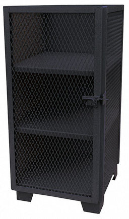 Shelving Cabinet 54 H 24 W Black