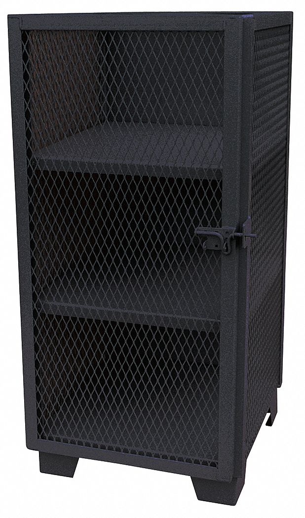 Shelving Cabinet 66 H 30 W Black