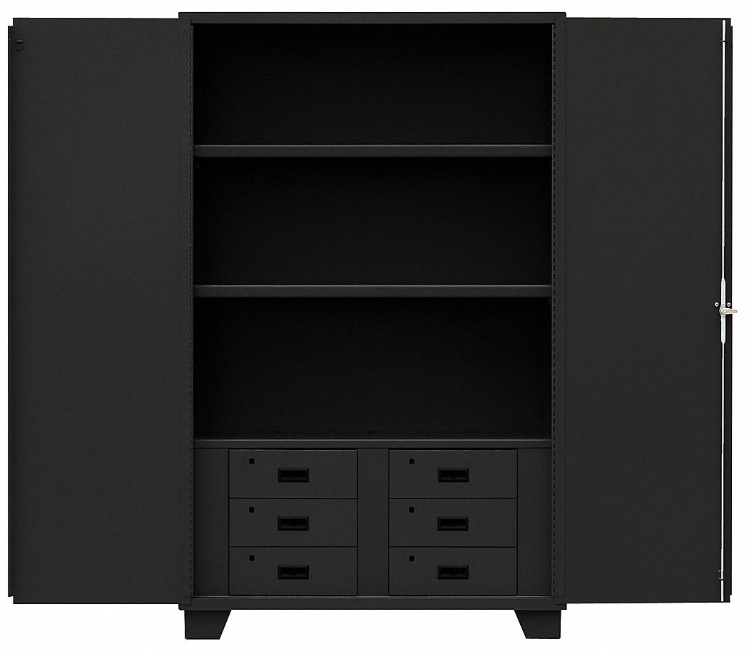 Combo Drawer Cabinet 78 H 48 W Black