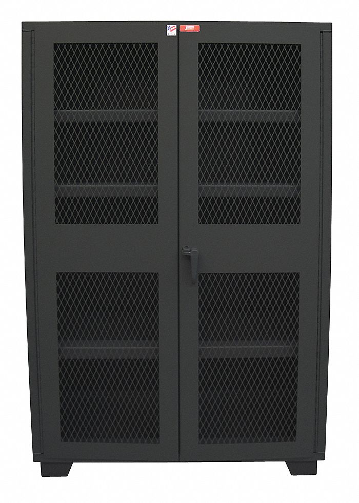 Shelving Cabinet 78 H 60 W Black