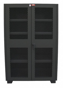 Shelving Cabinet 78 H 60 W Black
