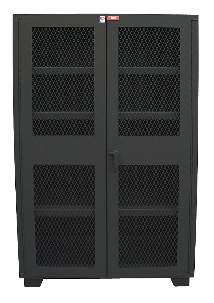 Shelving Cabinet 78 H 48 W Black