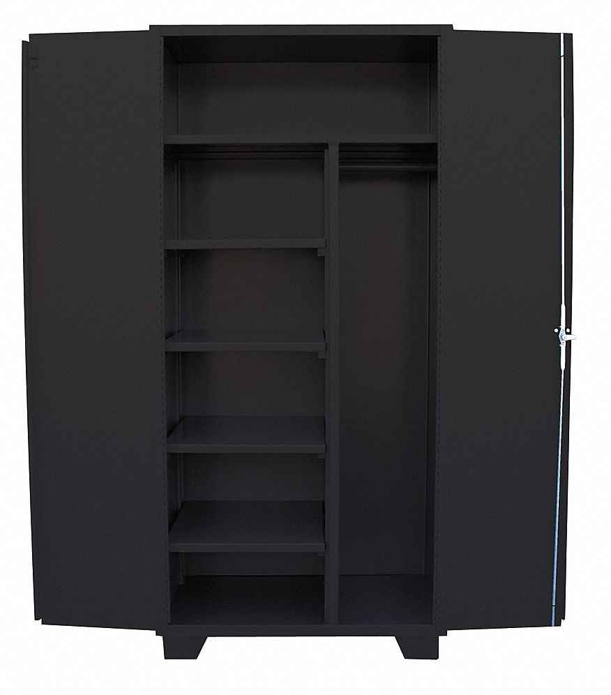 Combo Wardrobe Cabinet 78 H 36 W Black