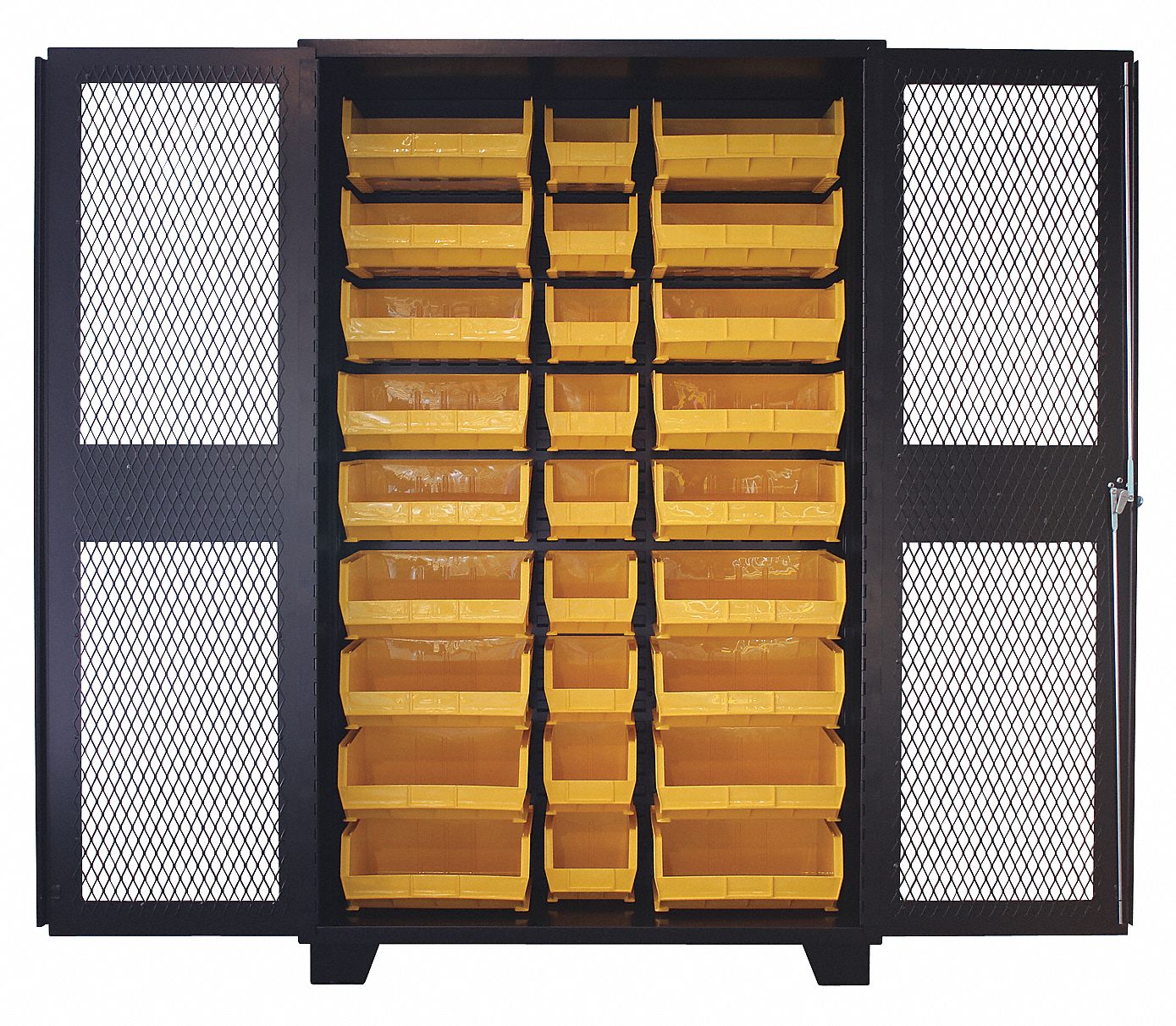 Bin Cabinet Louvered 78 H 48 W 24 D