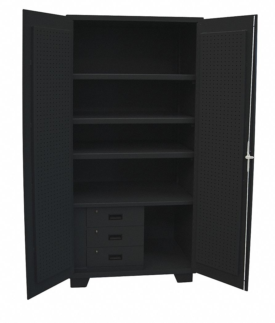 Combo Drawer Pgbrd Cab 78 H 36 W Black