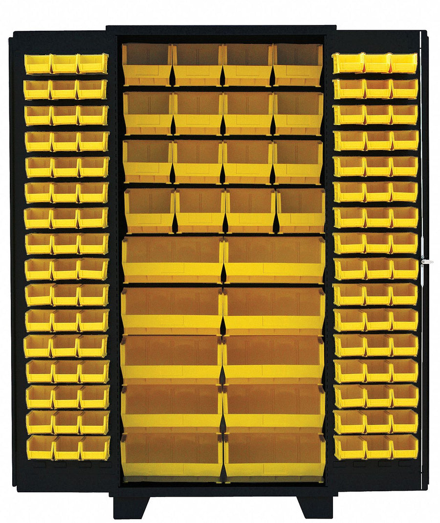 Bin Cabinet Louvered 78 H 36 W 24 D