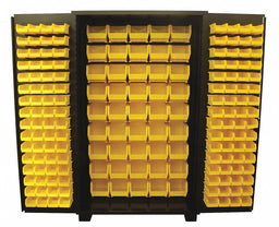 Bin Cabinet Louvered 78 H 48 W 24 D