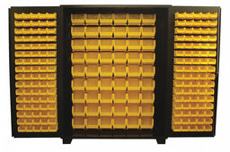 Bin Cabinet Louvered 78 H 60 W 24 D