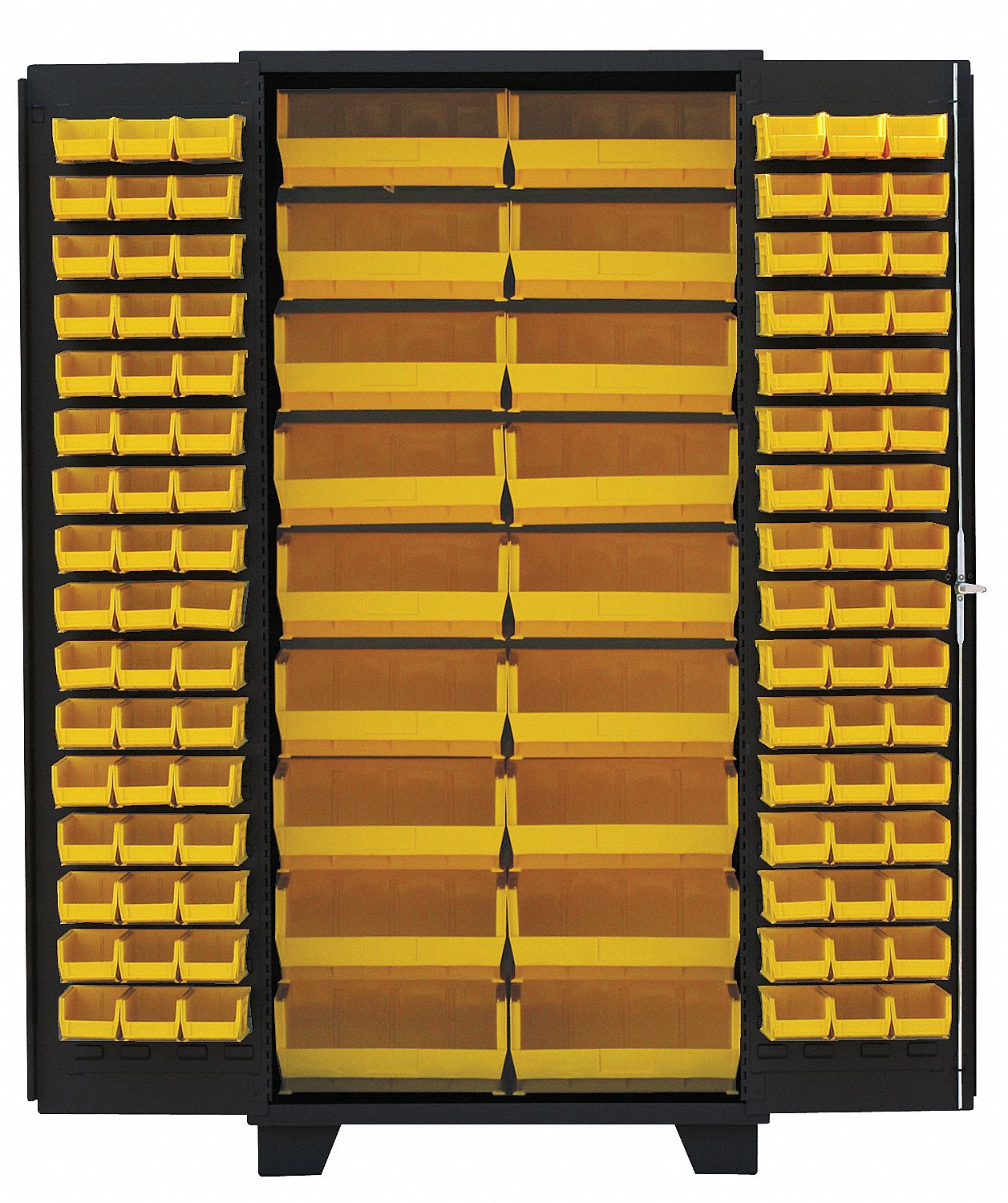 Bin Cabinet Louvered 78 H 36 W 24 D