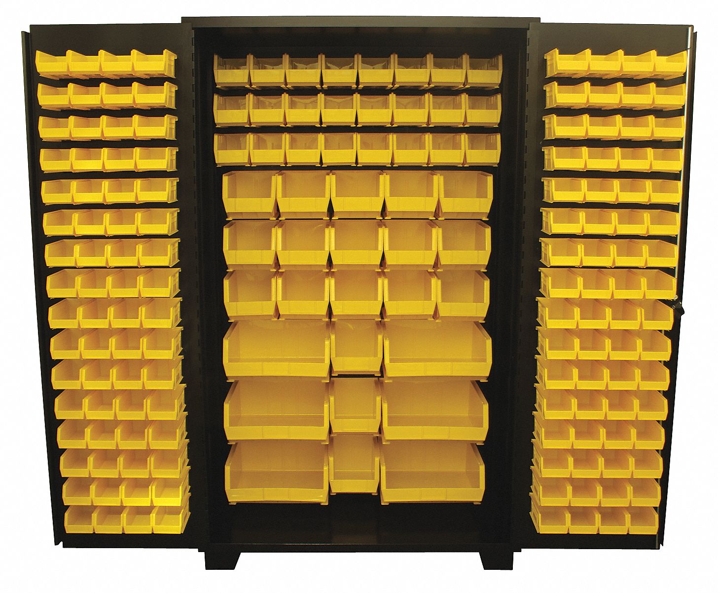 Bin Cabinet Louvered 78 H 48 W 24 D