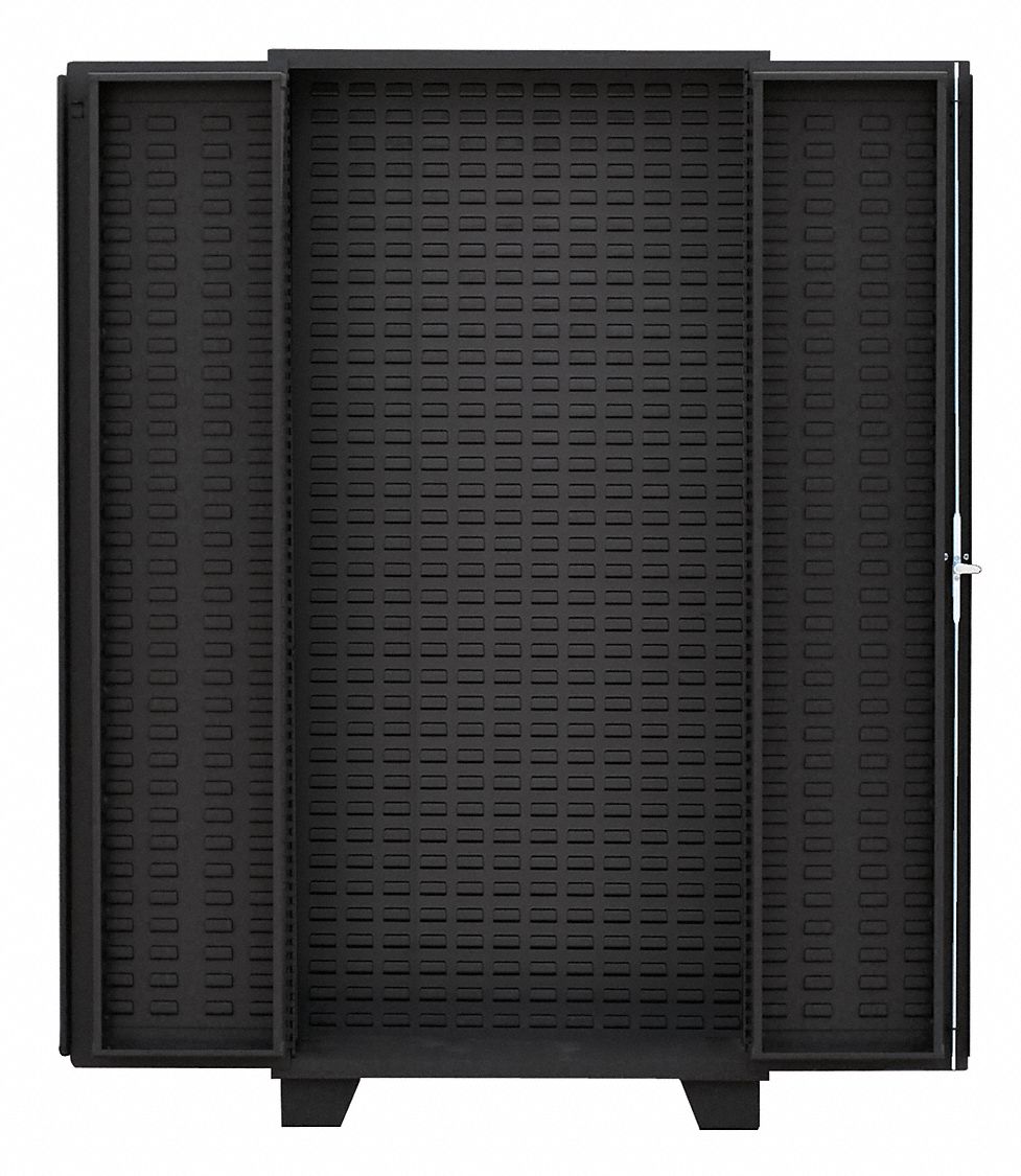 Bin Cabinet Louvered 78 H 48 W 24 D