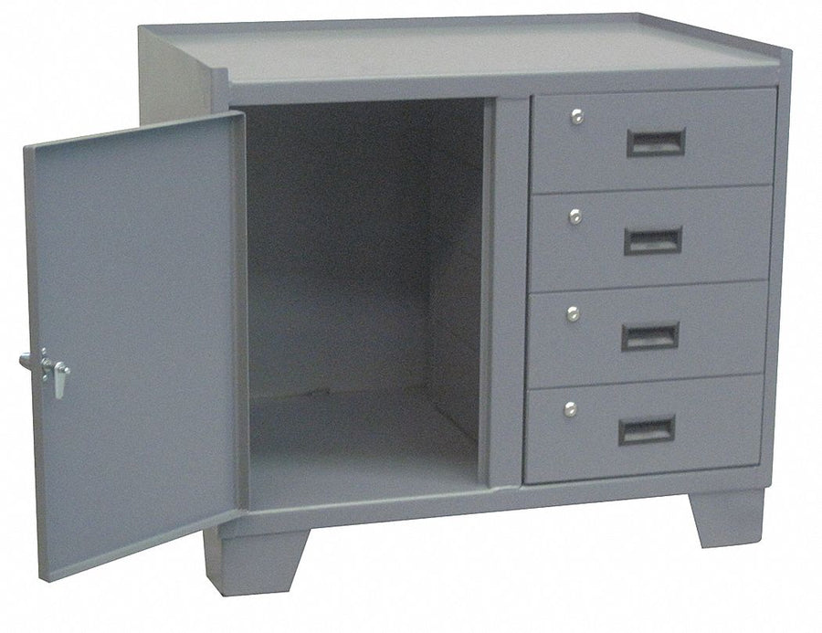 Combo Drawer Cabinet 33 H 36 W Gray
