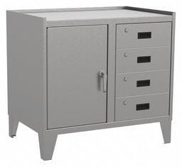 Combo Drawer Cabinet 34 H 36 W Gray