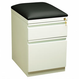 Desk Pedestal 19 7/8 Depth Black/White