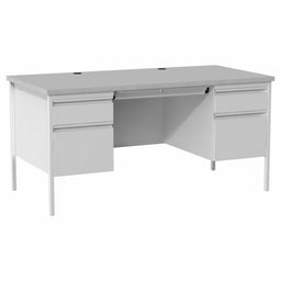 Office Desk 29 1/2 in H Gray/Light Gray