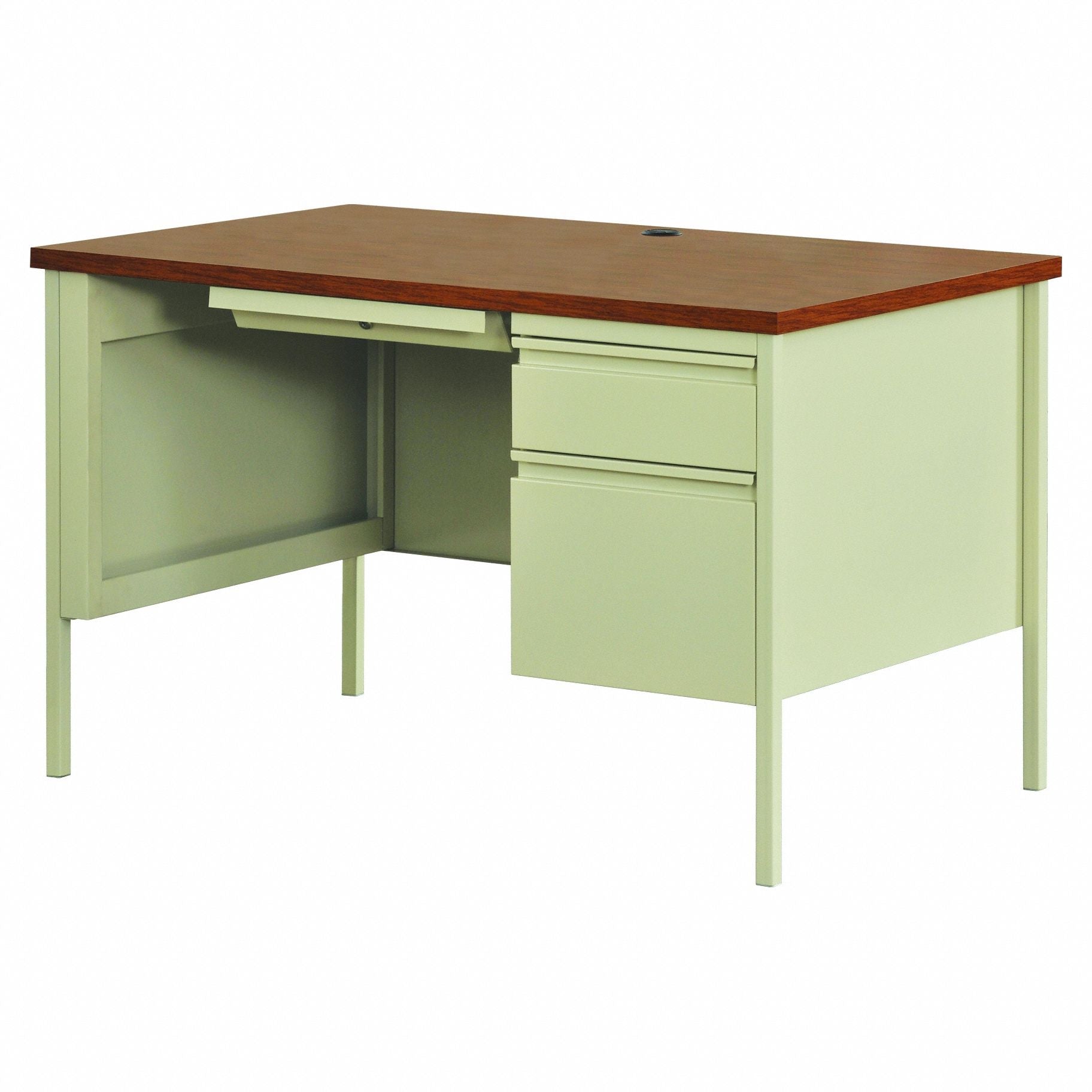 Office Desk 29 1/2 in H Oak/Putty