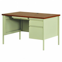 Office Desk 29 1/2 in H Oak/Putty