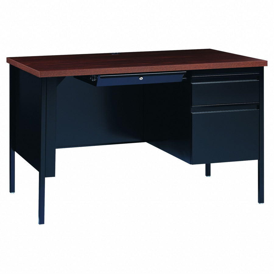 Office Desk 29 1/2 in H Black/Walnut