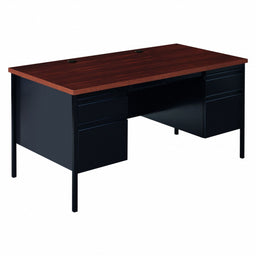 Office Desk 29 1/2 in H Black/Walnut