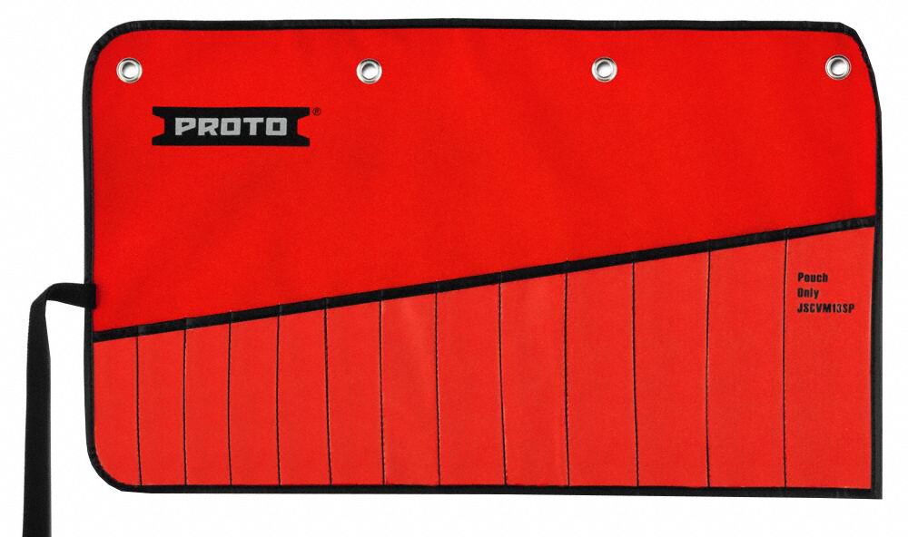 Wrench Roll Red Canvas Tie Strap