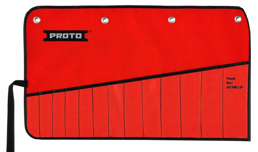Wrench Roll Red Canvas Tie Strap