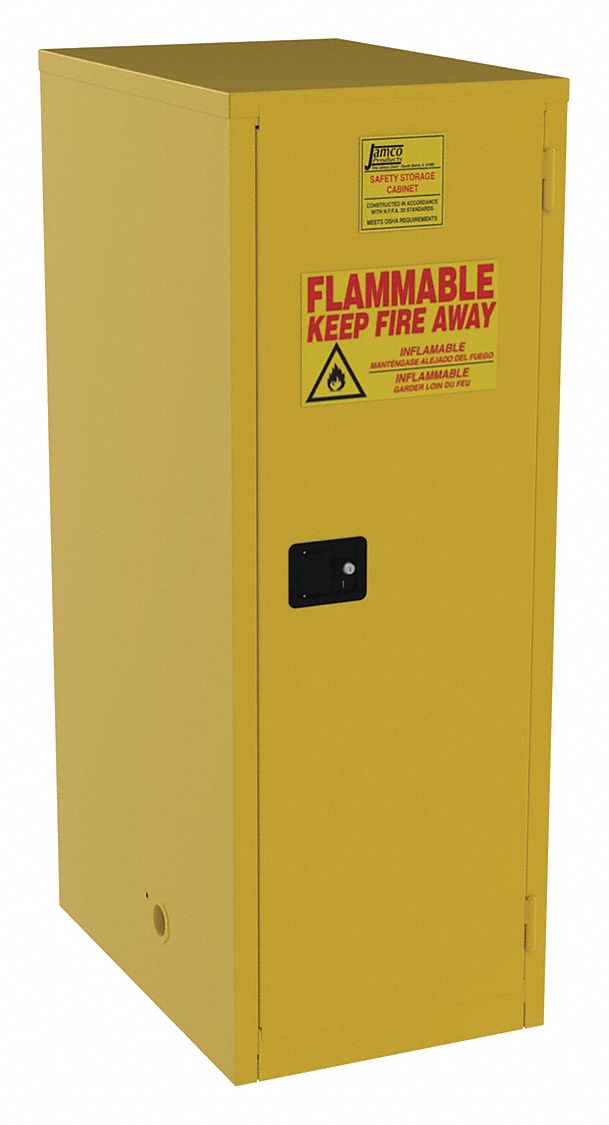 Flammable Safety Cabinet 60 gal Yellow