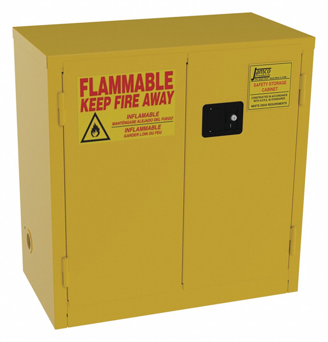 Flammable Safety Cabinet 22 gal Yellow
