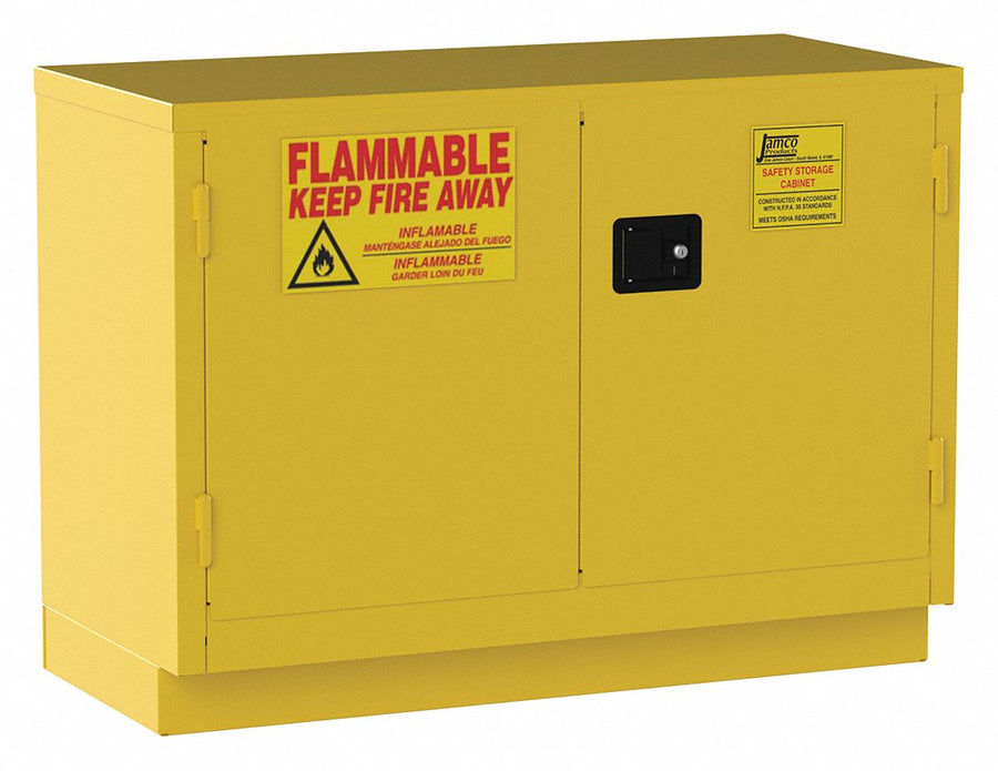 Flammable Safety Cabinet 30 gal Yellow