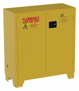 Flammable Safety Cabinet 30 gal Yellow