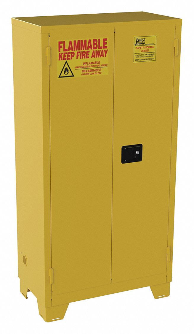 Flammable Safety Cabinet 44 gal Yellow