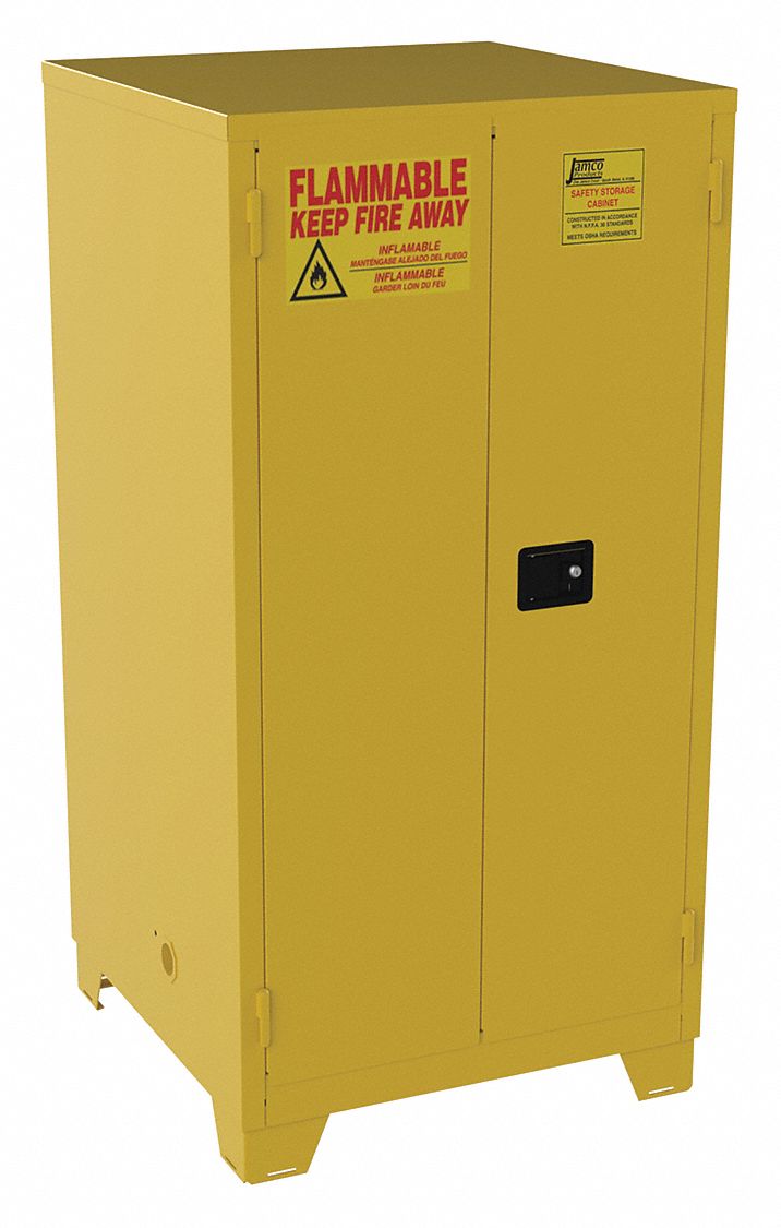 Flammable Safety Cabinet 60 gal Yellow