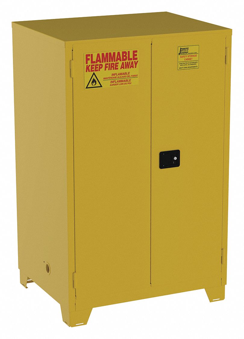 Flammable Safety Cabinet 90 gal Yellow