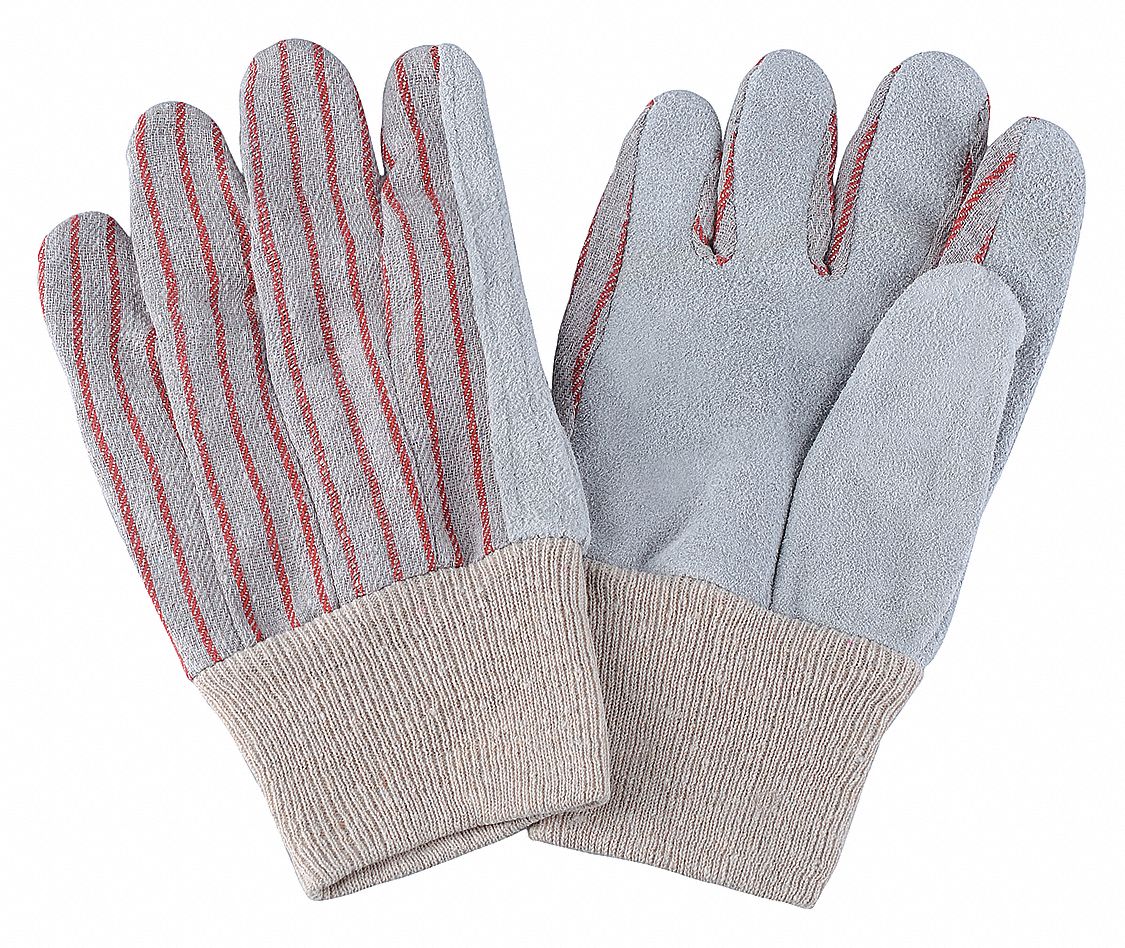 D1564 Leather Gloves Red Striped S PR