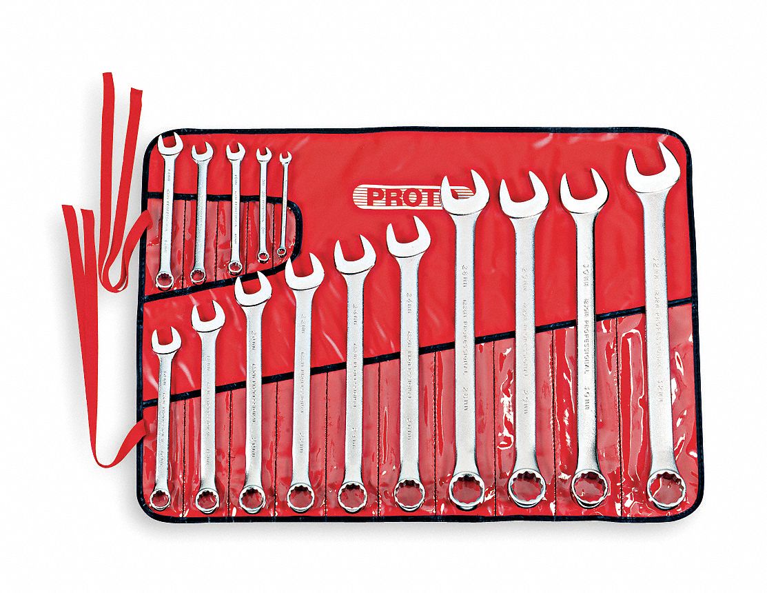 Combo Wrench St Steel Satin Stnrd Ofst