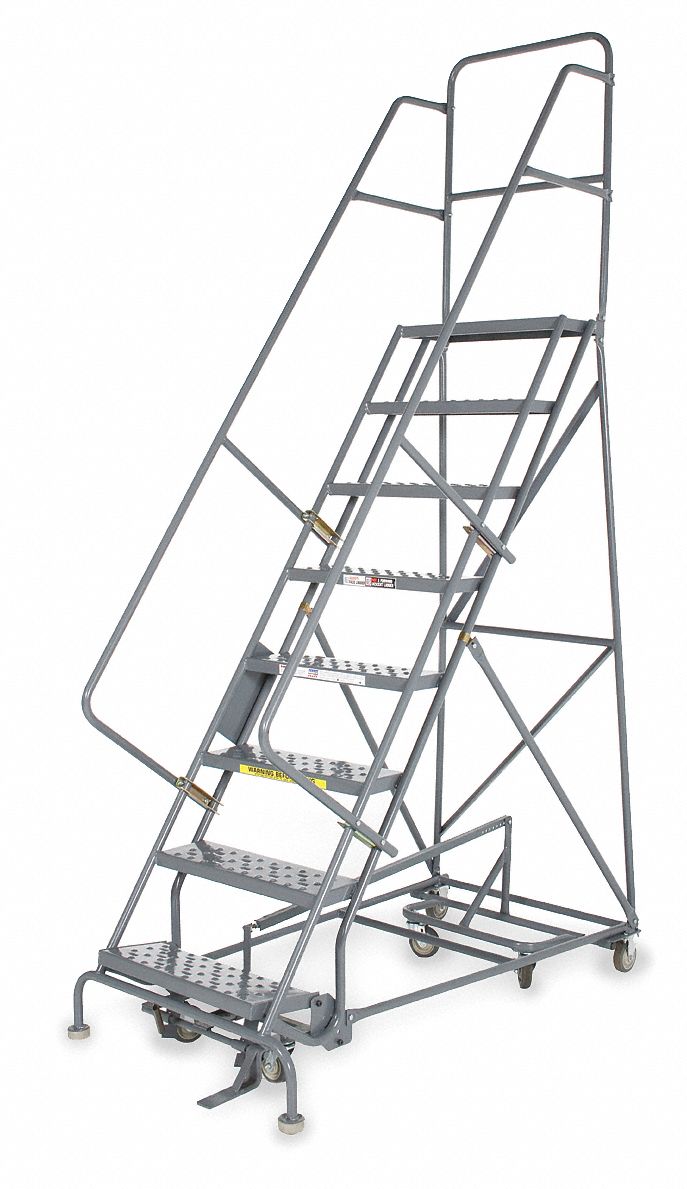 Rolling Ladder Hndrl Pltfm 120 In H