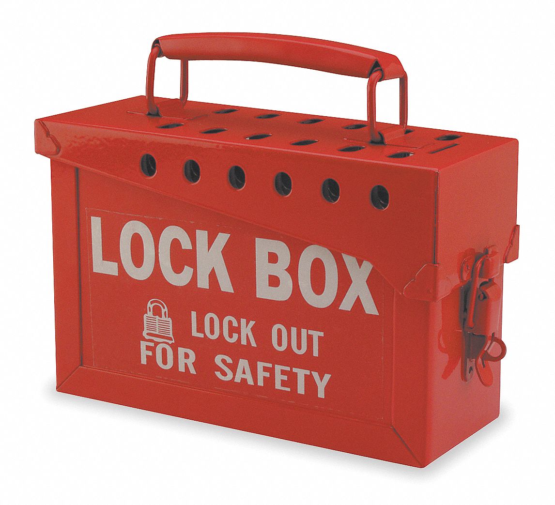 Group Lockout Box 13 Locks Max Red