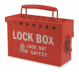 Group Lockout Box 13 Locks Max Red