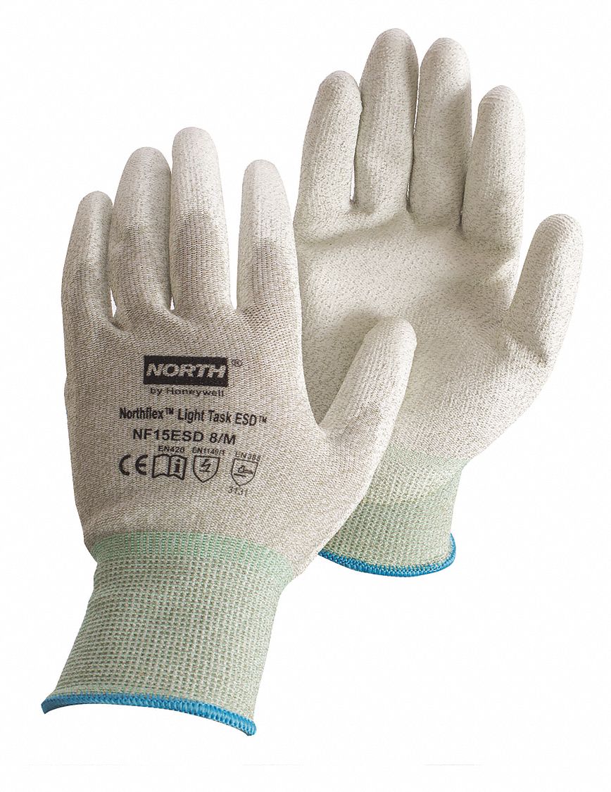D1641 Antistatic Gloves Gray 2XL PR
