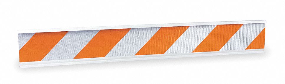Barricade Beam Orange/White 48 In L