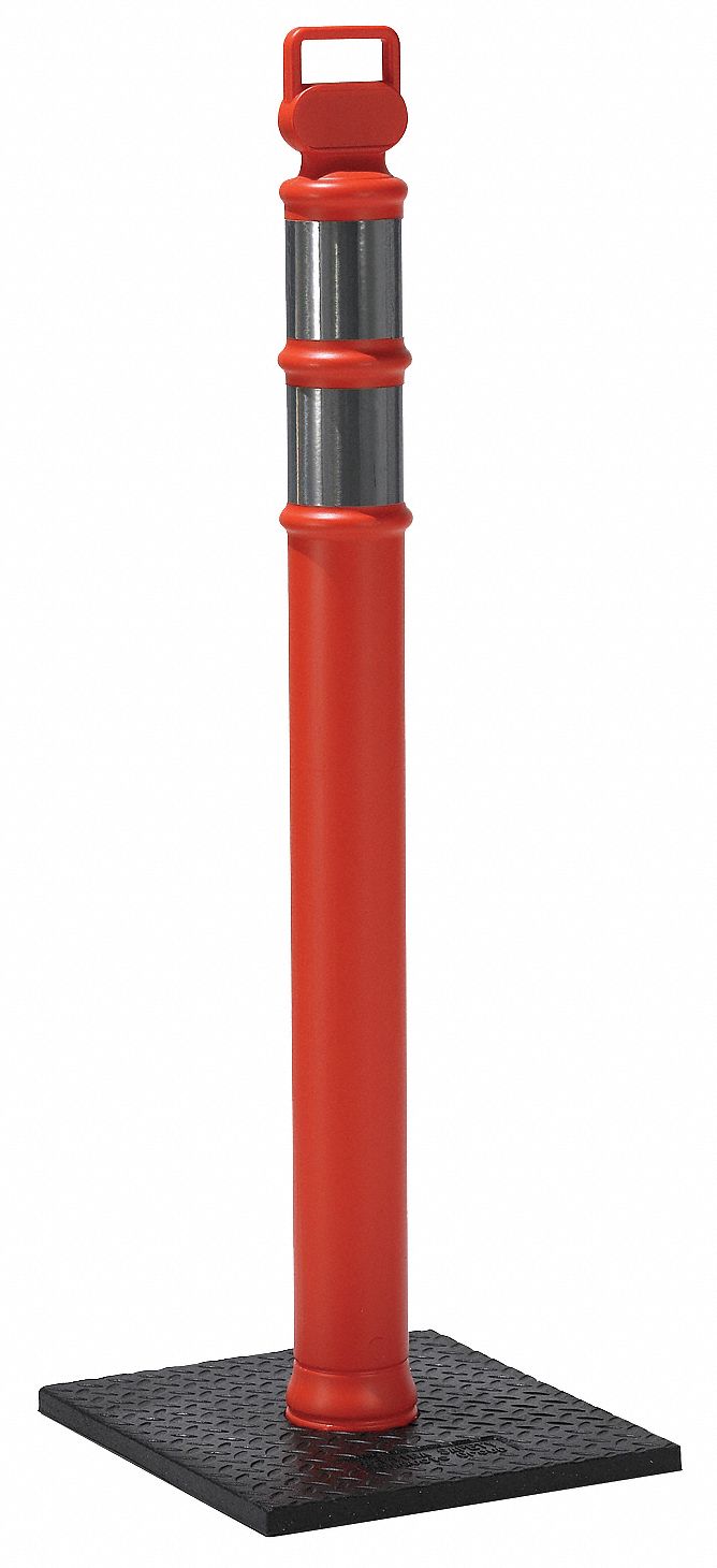 G9281 Delineator Post with Base 45 In Orange