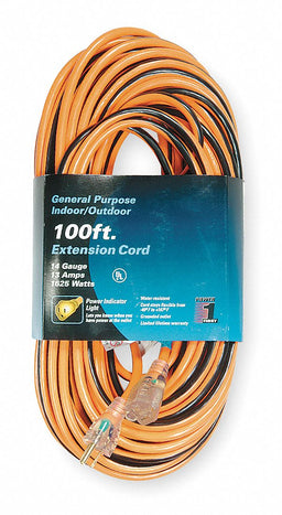 Ltd Ext Crd 100ft 14Ga 13A SJTW Org/Blk