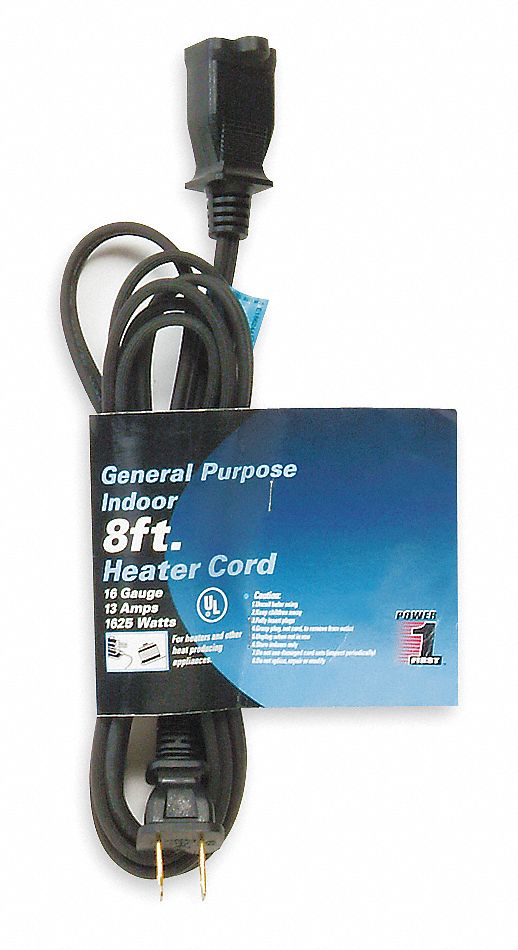 Extension Cord 8ft 16Ga 13A HPN Blk