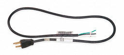 Power Cord 5-15P SJT 3 ft Blk 10A 18/3