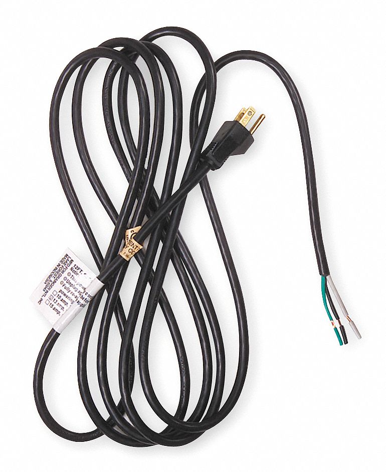 Power Cord 5-15P SJT 8 ft Blk 10A 18/3