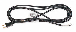 Power Cord 1-15P SJT 8 ft Blk 10A 18/2