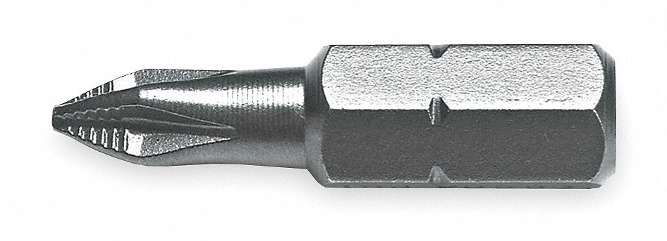 Insert Bit SAE 1/4 Hex #2 1 S2 Steel